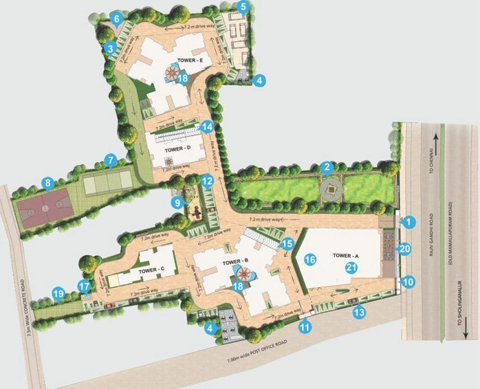 Master Plan of Akshaya Tango in Thoraipakkam, Chennai - Image 132316