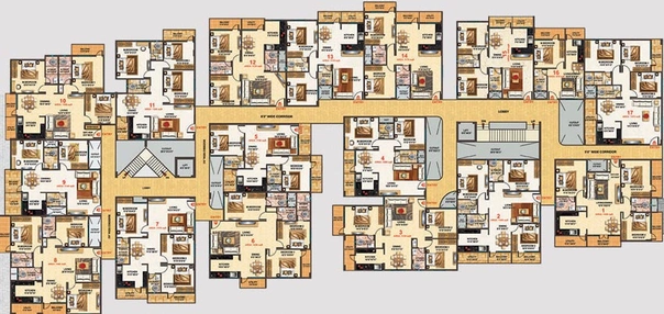Floor Plan of MBR Scapple in Bannerghatta, Bangalore - Image 132345
