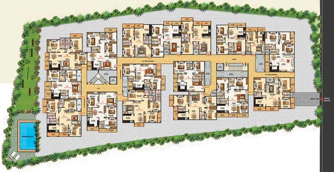 Master Plan of MBR Scapple in Bannerghatta, Bangalore - Image 132346