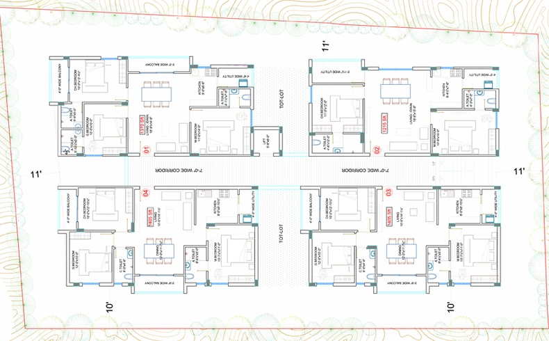 Master Plan of Ananda Vine Wood in Narsingi, Hyderabad - Image 132361