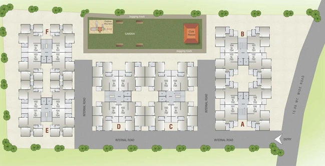 Master Plan of Akhand Devesh Imperia in Atladara, Vadodara - Image 92015