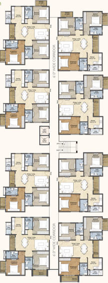 Floor Plan of Sapthagiri Meenakshi Greens in Bannerghatta, Bangalore - Image 132426