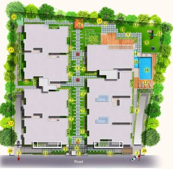 Master Plan of Sapthagiri Meenakshi Greens in Bannerghatta, Bangalore - Image 132428
