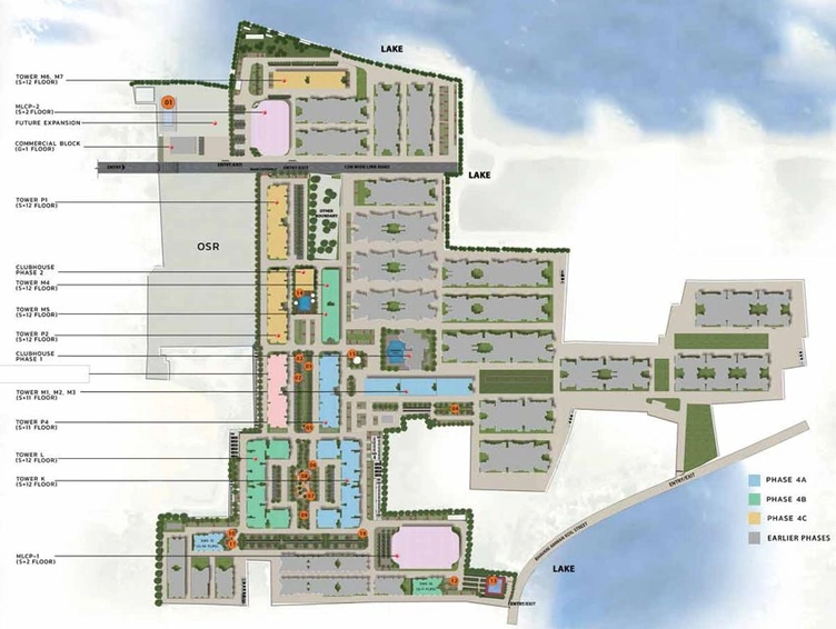 Master Plan of Thrive - Purva Windermere in Medavakkam, Chennai - Image 132435