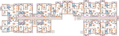 Floor Plan of NR Green Woods in Thanisandra, Bangalore - Image 132449