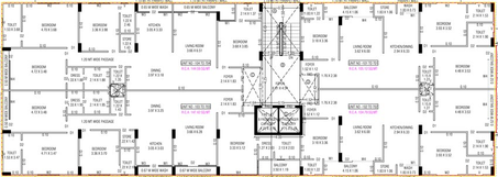 Floor Plan of Rushabh Adinath Enclave in Paldi, Ahmedabad - Image 92434