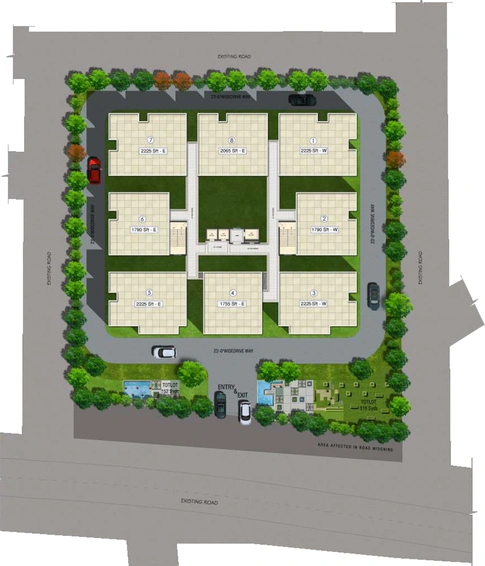 Master Plan of ARK Hamptons in Kondapur, Hyderabad - Image 132530
