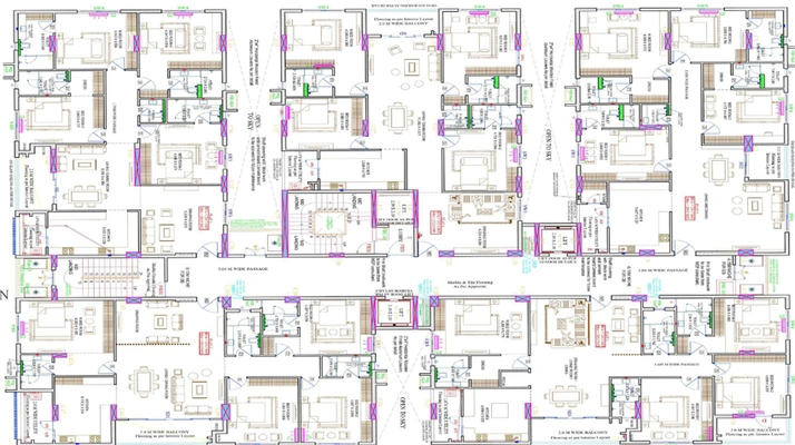 Floor Plan of Ayyanna Pristine in Madhapur, Hyderabad - Image 132570