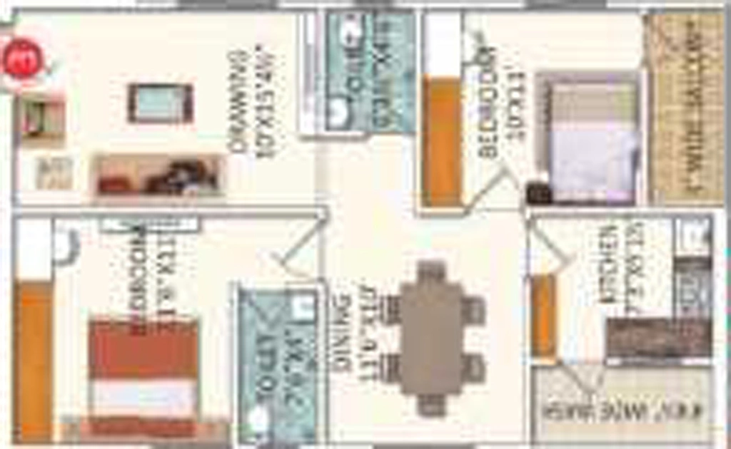 2 BHK Flat in Beema Pride in Kompally, Hyderabad - Image 803883