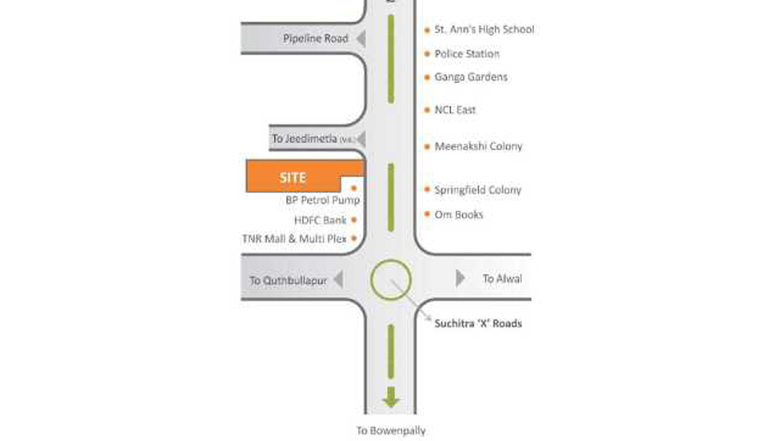 Location of Beema Pride in Kompally, Hyderabad - Image 132582