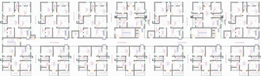 Floor Plan of Dollfines Durga County in Hafeezpet, Hyderabad - Image 132636