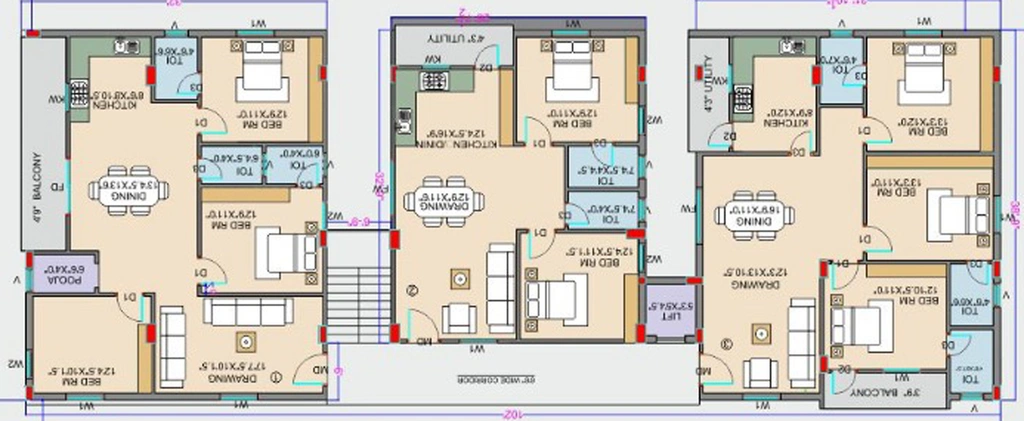Floor Plan of Avantikas Godavari in Gopanpally, Hyderabad - Image 132688