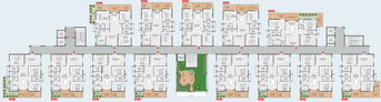 Floor Plan of Bharathi Horizon in Kompally, Hyderabad - Image 132720