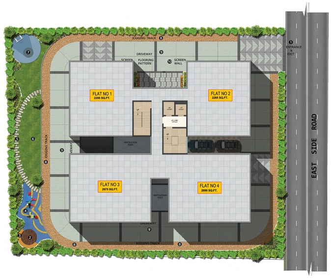 Master Plan of Bharathi Lake Woods in Kompally, Hyderabad - Image 133521