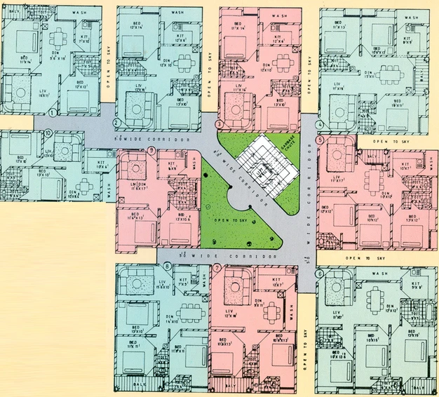 Floor Plan of Bhavyas Green Park Residency in Ameerpet, Hyderabad - Image 133540