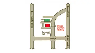 Location of Bhavyas Green Park Residency - Image 133539