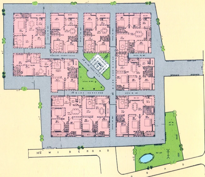 Master Plan of Bhavyas Green Park Residency in Ameerpet, Hyderabad - Image 133541