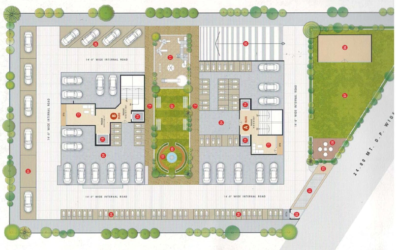 Master Plan of Kinar Heights in Pal, Surat - Image 102385