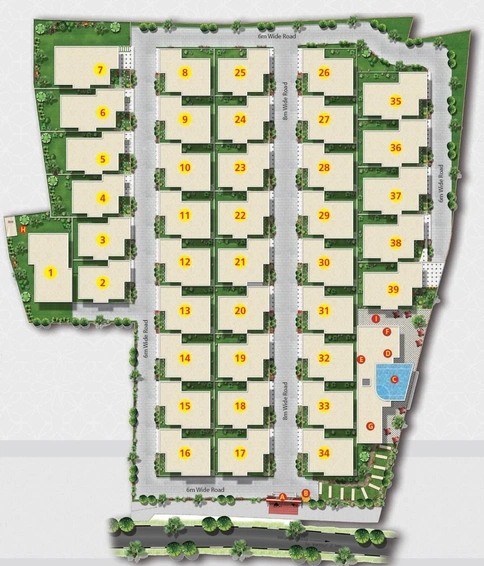 Master Plan of Obel Villas in Varthur, Bangalore - Image 133686