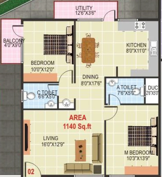 2 BHK Flat in SV Lakeview in Electronic City, Bangalore - Image 804953