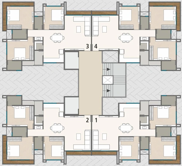 Floor Plan of Capital Calisto in Palanpur, Surat - Image 92393