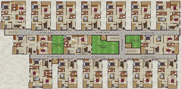 Floor Plan of DNR Ashoka Hill Park in Miyapur, Hyderabad - Image 133737