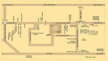 Location of Sobha Meritta - Image 133741