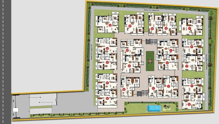 Master Plan of Sree Krishna E Golden Abode in Electronic City, Bangalore - Image 133744