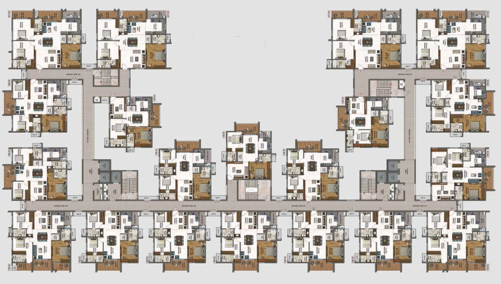 Floor Plan of DSR Park Ridge in Nallagandla, Hyderabad - Image 133794