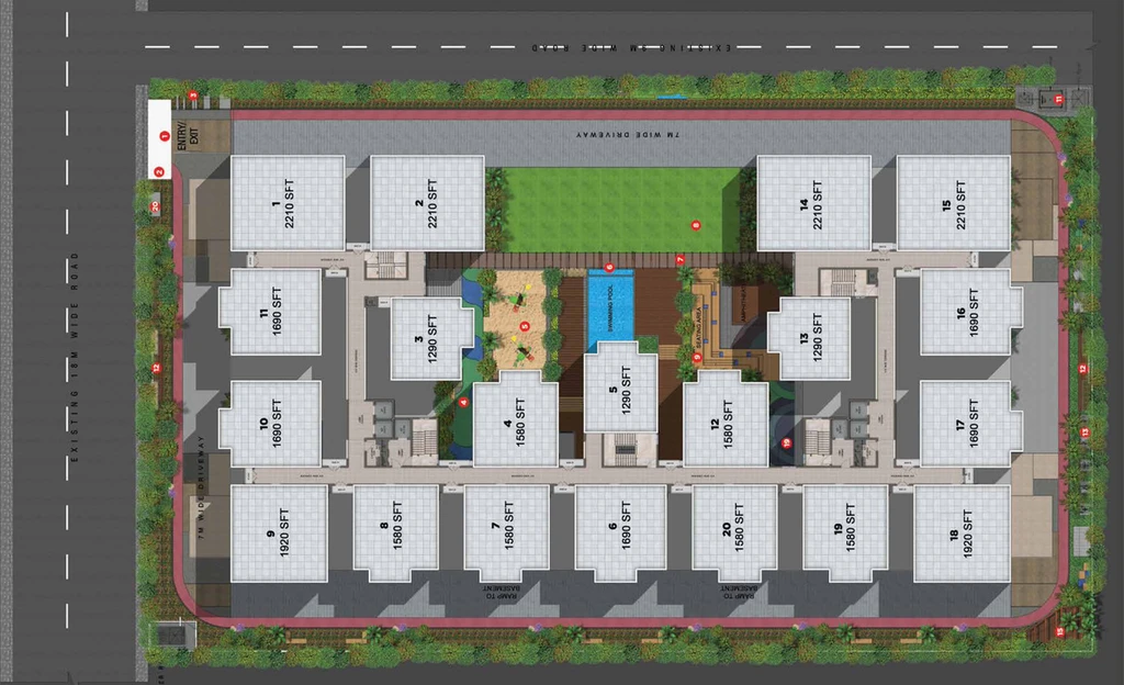 Master Plan of DSR Park Ridge in Nallagandla, Hyderabad - Image 133795