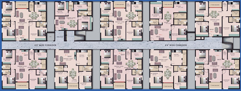Floor Plan of Empire Meadows in Miyapur, Hyderabad - Image 133813