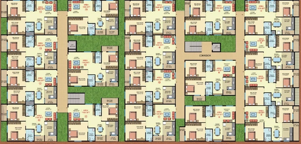Floor Plan of Sri Chakra Blossom in Electronic City, Bangalore - Image 133823