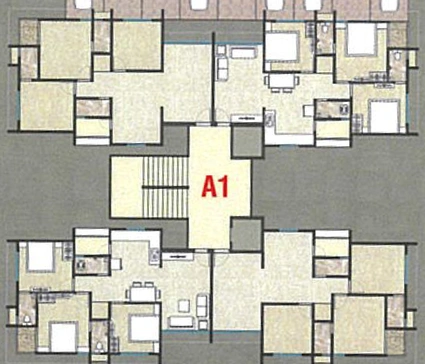 Floor Plan of Gopinath Heights in Mota Varachha, Surat - Image 92102