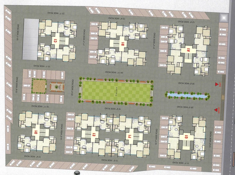 Master Plan of Gopinath Heights in Mota Varachha, Surat - Image 92103