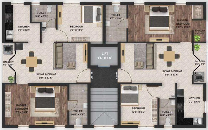 Floor Plan of Avkash Tapas in Pallikaranai, Chennai - Image 133892