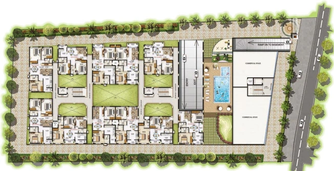 Master Plan of Saibya Square in Begur, Bangalore - Image 133908