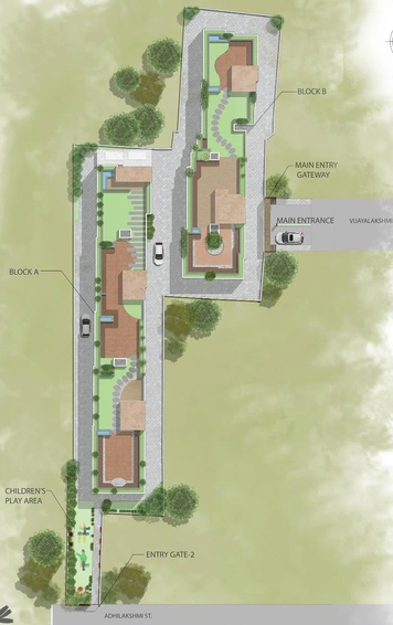 Master Plan of Sudarsan Cosmo Residence in Tambaram, Chennai - Image 133995