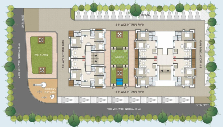 Master Plan of Anand Orchid Vivanta in Jahangirpura, Surat - Image 92247