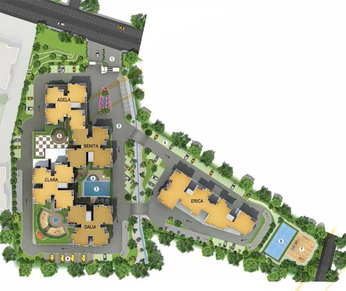 Master Plan of Sattva Senorita in Sarjapur, Bangalore - Image 134052