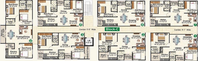Floor Plan of Saptagiri Sannidhi in Munnekollal, Bangalore - Image 134091