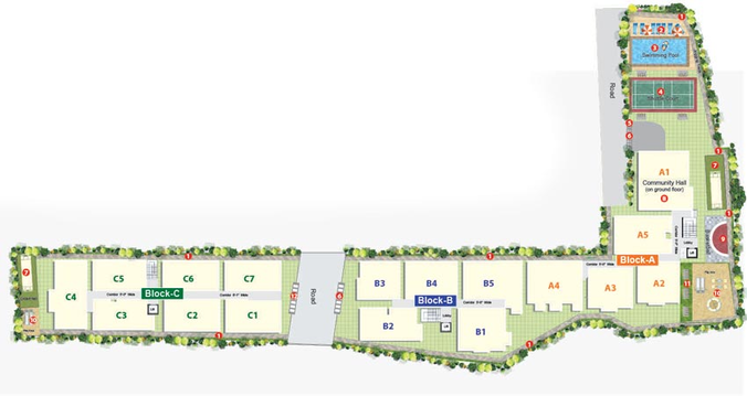 Master Plan of Saptagiri Sannidhi in Munnekollal, Bangalore - Image 134092