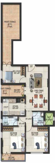 3 BHK Flat in Harmony Blossoms in Tambaram, Chennai - Image 805092