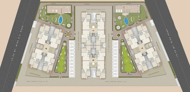 Master Plan of Raj Regency Heights in Jahangirabad, Surat - Image 92404