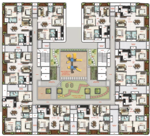 Floor Plan of Nu-Tech Elevate 21 in Kottivakkam, Chennai - Image 134114