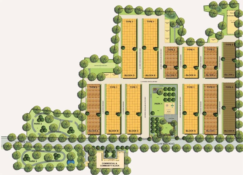 Master Plan of TVS Emerald Green Hills in Perungalathur, Chennai - Image 134154