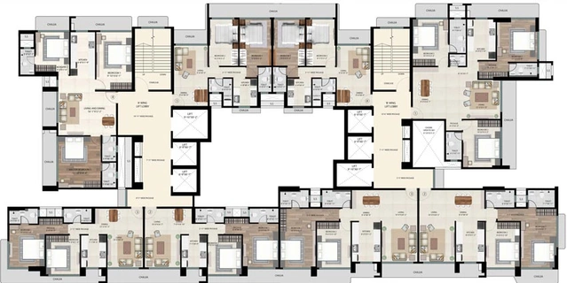 Floor Plan of Chheda Prem Nagar Legacy in Mulund West, Mumbai - Image 134175
