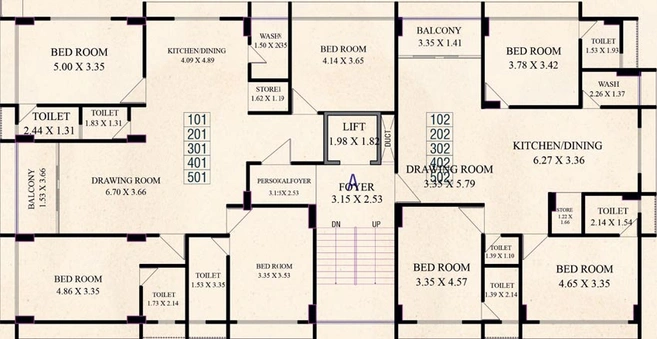 Floor Plan of Shreenath Corus Dreams in New Maninagar, Ahmedabad - Image 93526