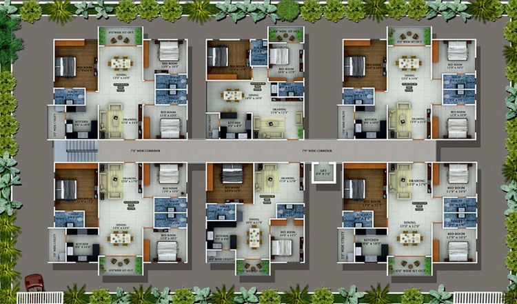 Master Plan of Green Prime in Manikonda, Hyderabad - Image 134184