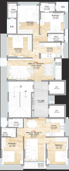 Floor Plan of Best Devdaya Harmony in Chembur East, Mumbai - Image 134196