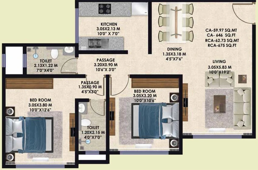 2 BHK Flat in Vipul Devtaa Pratham in Goregaon West, Mumbai - Image 805127